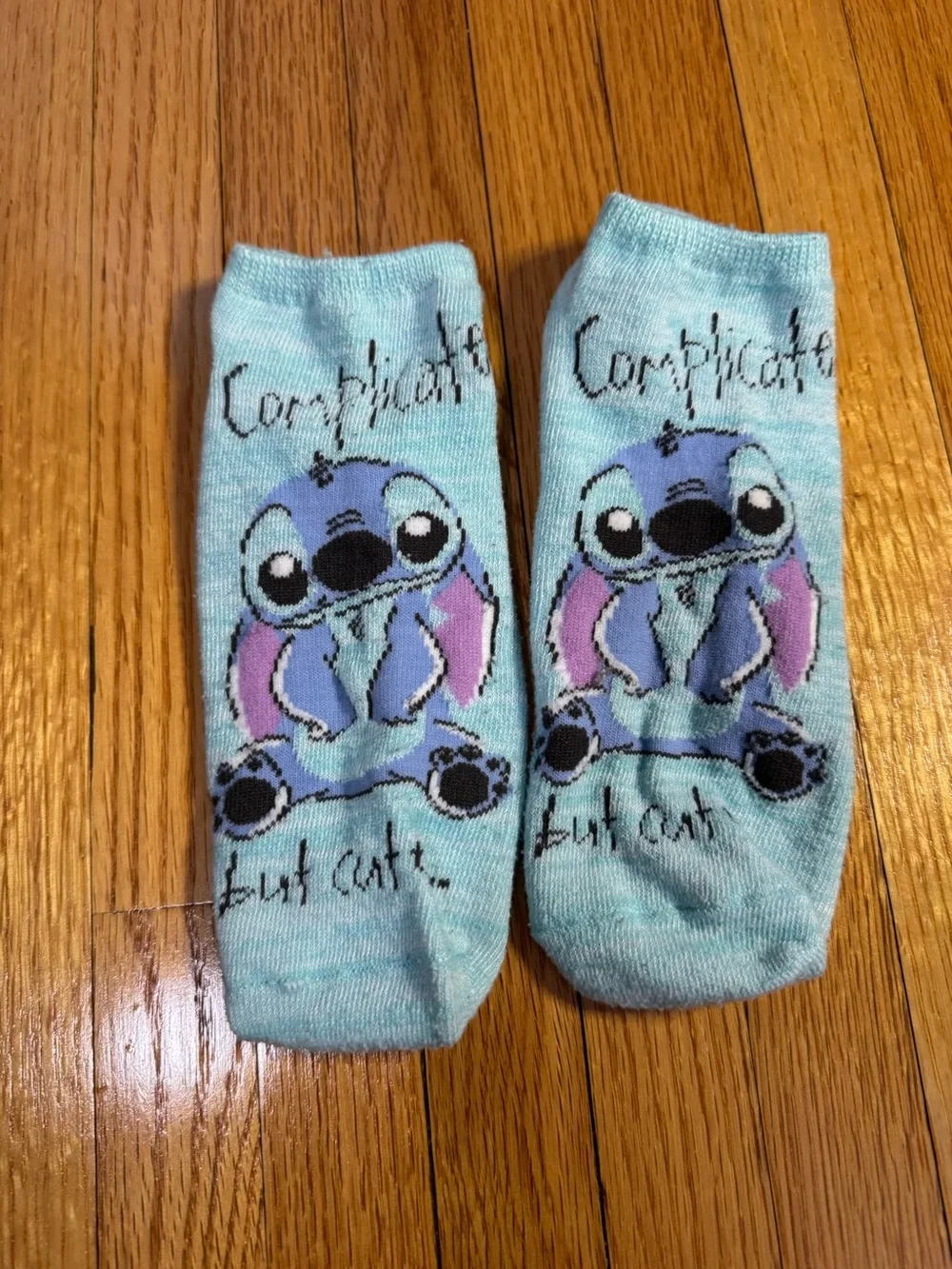 Disney Stitch Complicated But Cute Ankle Socks